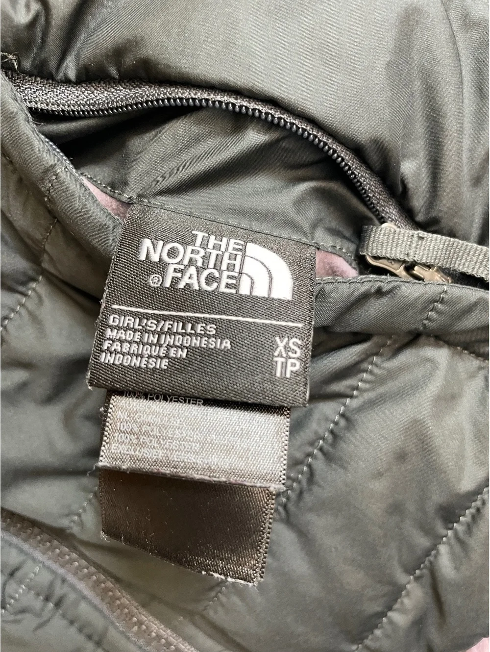 The North Face reversible Mossbud jacket XS girls